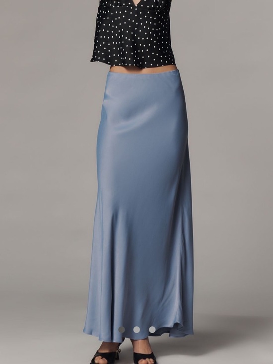 Anthropologie Dresses & Skirts - Anthropologie Tilda Maxi Slip Skirt in Slate Blue
